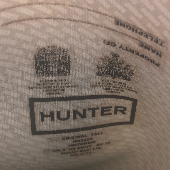 Black Hunter Boots + Fur Fleece Inserts US size 7 - Picture 4 of 8